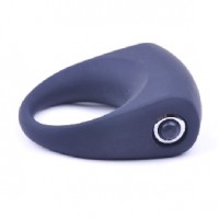 Cock Ring Vibrating Single Speed Silicone Black cockring